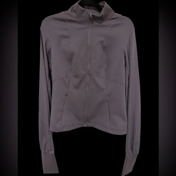 💜Sweaty Betty Purple/Gray Women's Jersey Long Sleeve Top💜STUNNING 💜 - Picture 3 of 16